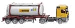 Camion semi avec citerne WIKING-53602 UTM MF