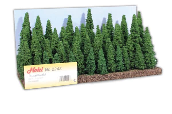 Lot De 24 Sapins HEKI Pour Maquette - Hauteur 9 à 15 Cm, Multicolore - Pour Modélisme Train, Décors, Paysage - 8