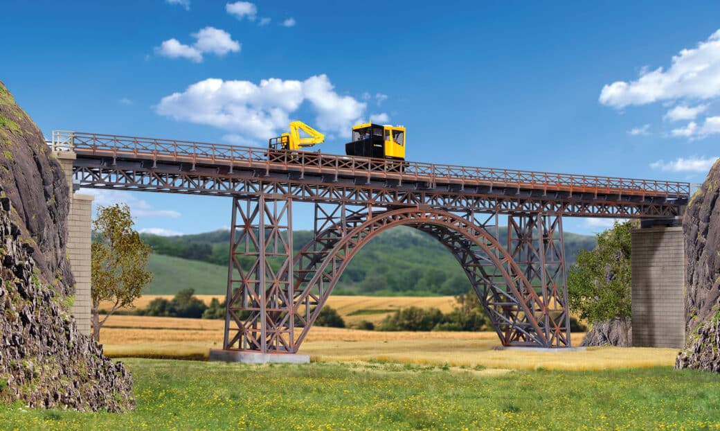 Kibri 39706 – Pont De Support En Acier H0 Courbé Monovoie – Kit Montage Pour Maquettes Ferroviaires Échelle H0, Rayon 45