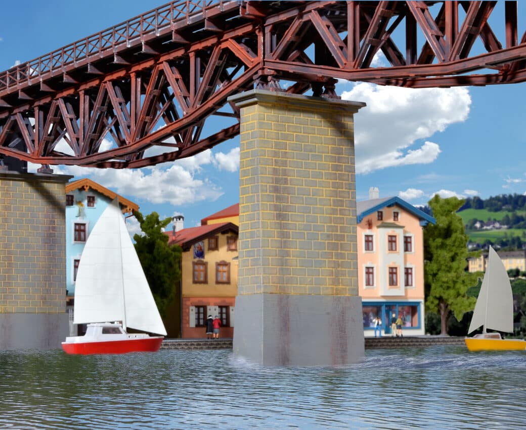 6 piliers maçonnés de pont KIBRI-37675 - UTM Modélisme Ferroviaire