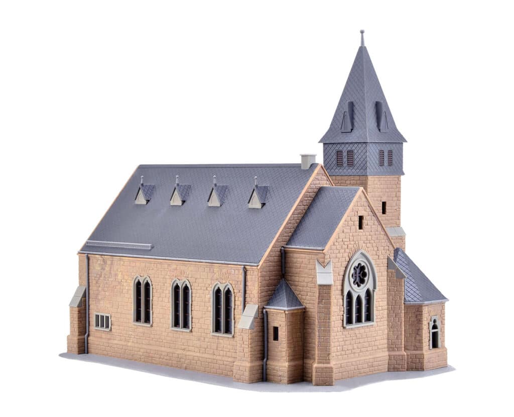 Auhagen 12229 – Église De Börnichen, Maquette Bâtiment HO Pour Modélisme Ferroviaire