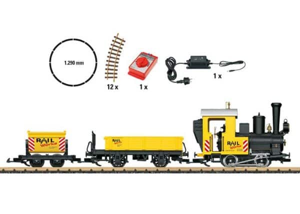 LGB 70503 Train De Jardin - Kit Démarrage Avec Locomotive & Wagons - Piste G - Échelle 1:22.5