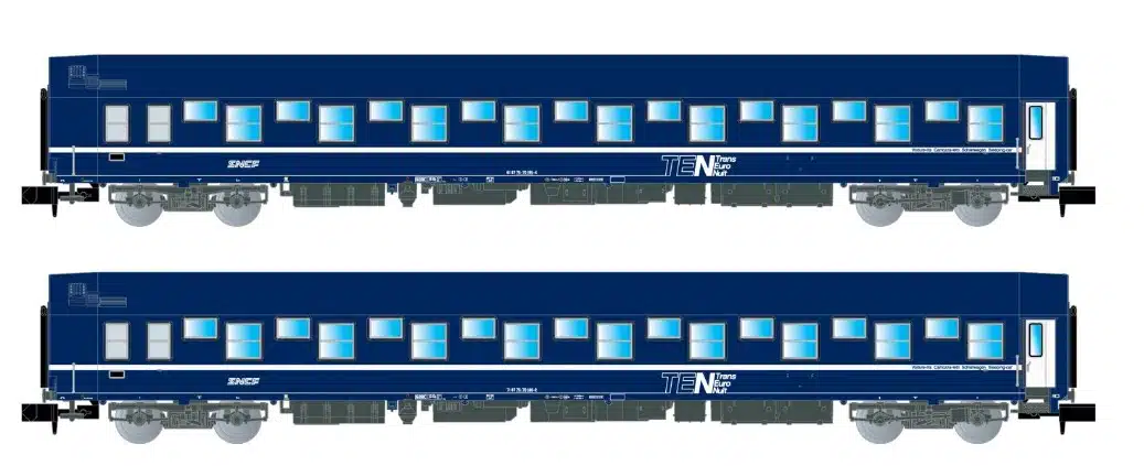 Coffret de 2 voitures lits T2 de la SNCF ARNOLD-HN4405