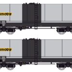 Set 2 wagons citernes ANF "SIMOTRA" REE-NW241