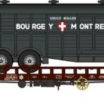 Wagon UFR Bi-porteur REE-WB619