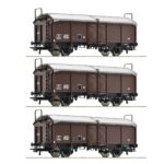 set de 3 wagons toit ouvrant de la SNCF ROCO-77020