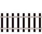 Rail droit d'alimentation PECO-ST10