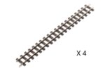 PECO ST411 Etui de 4 Rails droits H0e 174mm code 80 ST-411