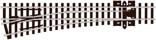 Aiguillage médium N code 80 Insulfrog à gauche PECO-SL396