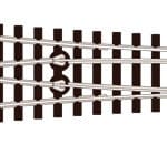 Aiguillage symétrique N code 80 Electrofrog PECO-SLE397