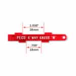 Gabarit de pose de voie N code 55/80 PECO-SL336
