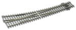Aiguillage courbe à droite H0 code 75 Electrofrog PECO-SLE186