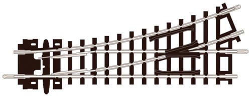 Aiguillage court N code 80 Insulfrog à gauche PECO-ST6