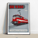 Affiche A2 Locomotive BB9200 - 800Tonnes-BB9200