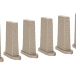 6 piliers maçonnés de pont KIBRI-37675