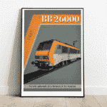Affiche A2 Locomotive BB26000 - 800Tonnes-BB26000