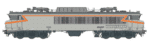 Locomotive électrique CC 6568 LS Models 10333.1S livrée gris béton-orange Faces avant différentes