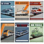 Pack de 6 affiches de locomotives SNCF - 800TONNES-LOCOSNCF