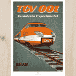 Affiche - TGV "001" (A2) 800Tonnes-TGV001 UTM MF