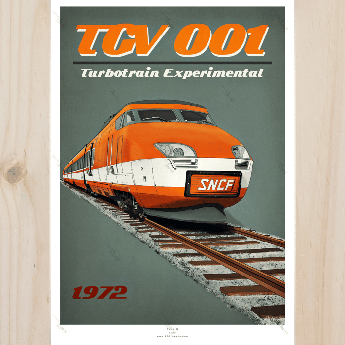 Affiche - TGV "001" (A2) 800Tonnes-TGV001 UTM MF Affiche - TGV "001" (A2) 800Tonnes-TGV001