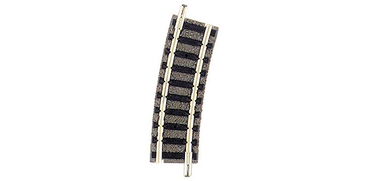 Rail courbe R1 ballasté N 15° Fleischmann-9122