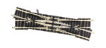 Fleischmann-9185 Traversée jonction double à droite 15° commande manuelle échelle N avec ballast