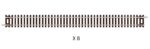 PECO-ST3011 Blister de 8 rails droits N 174mm code 80