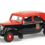 Citroën Traction 11B 1952 rouge et noir TAXI G7 SAI-6111