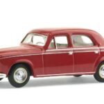 Peugeot 403 limousine 1960 rouge rubis SAI-6204
