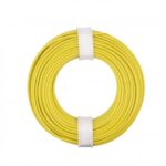 Couronne de fil de câblage jaune 0.25mm2 x 10m UTM-102510JE