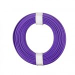 Couronne de fil électrique souple mauve violet 0.25mm2 x 10m UTM-102510ME