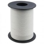 Bobine de fil électrique souple blanc 0.25mm2 x 25m UTM-102525BC