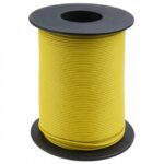 Bobine de fil électrique jaune 0.25mm2 x 25m UTM-102525JE