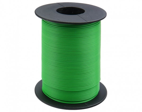 Bobine de fil de câblage vert et souple 0.25mm2 x 25m UTM-102525VT