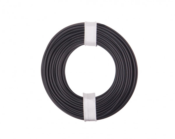 UTM-105010NR Cable souple 0,50mm2 en couronne de 10m noir Fil de câblage noir 0.50mm2 x 10m UTM-105010NR