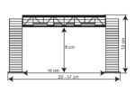Kibri 39301 Dimensions passerelle de voies HO