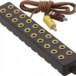 Barrette de connexion à fiche 10 entrées 2 pôles UTMMF752