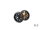 Roco-40188 Paire d'essieux 11mm standard à rayons isolés