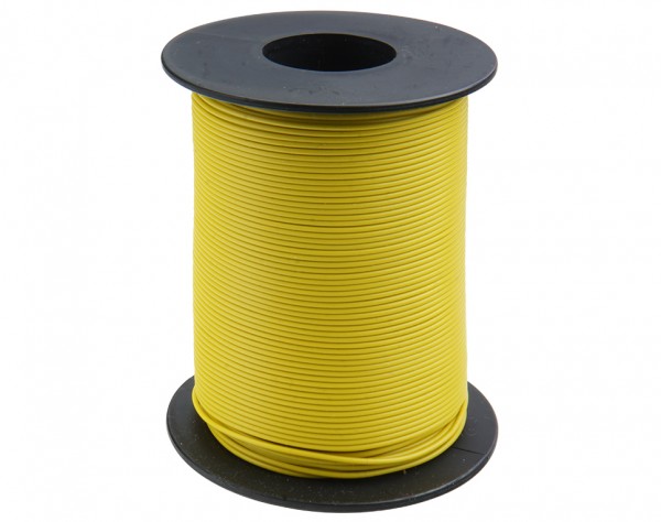 Fil de câblage jaune 0.25mm2 x 100m UTM-1025100JE
