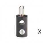 25 Fiches mâles 2.6mm noir UTM-71125
