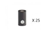 UTM MF 72125 fiches femelles 2,6mm noir