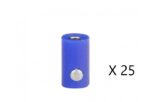 UTM MF 72225 fiches femelles 2,6mm bleu