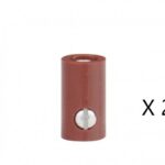 25 Fiches femelles 2.6mm marron UTM-72825