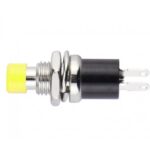 Bouton poussoir unipolaire jaune UTM-BP1P01MJE