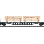 Wagon plat chargé de bois MARKLIN-47151