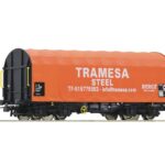 Wagon à bâche coulissante de la Tramesa steel ROCO-76439