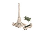 WILLS-KITS-SS72 Mémorial place de village HO