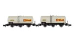 ARNOLD-HN6609 Coffret de 2 wagons citernes SHELL à 3 essieu