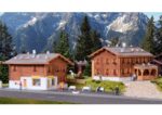 KIBRI-37030 chalets en N avec suggestion de mise en situation