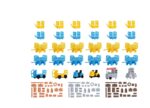 KIBRI-37530 Assortiment de chariots de gare echelle N